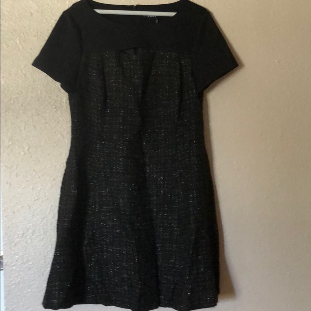 Black and gold dress
